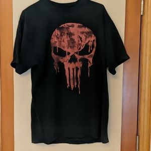 Mad Engine Punisher Red Dripping Skull Vintage XL